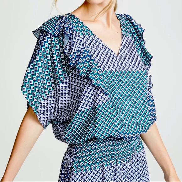 New PARKER Luisa Geometric-print Dress - Picture 3 of 16